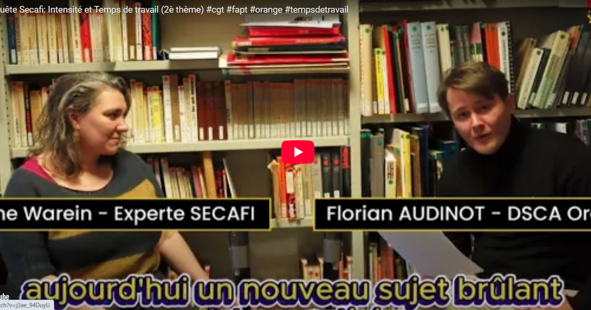 secafi travail orange