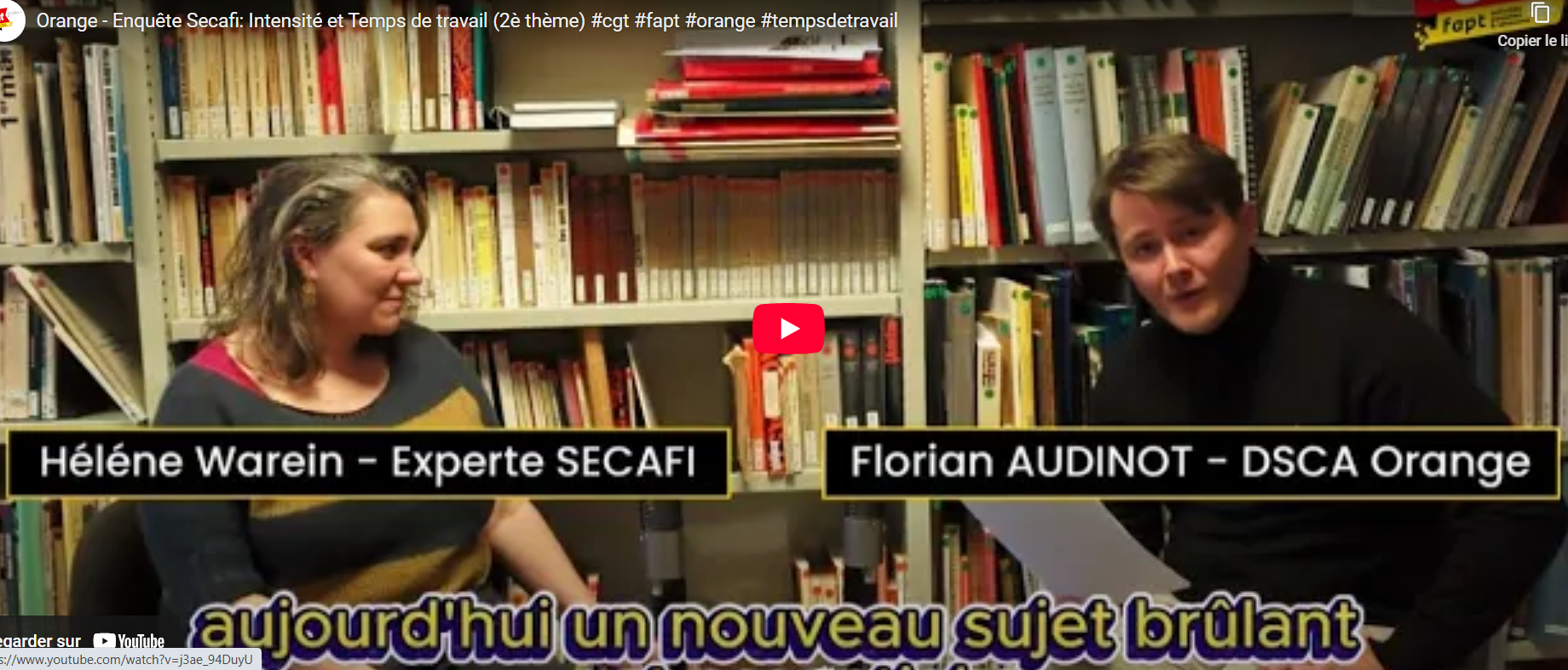 secafi travail orange